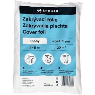 Zakrývací fólie 4x5m HDPE-5MY – Hledejceny.cz