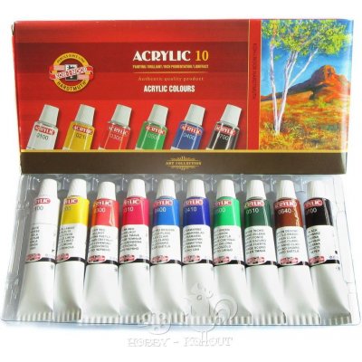 Koh-i-noor akrylové barvy 10 x 16 ml – Sleviste.cz
