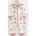 Kojenecký teplákový overal New Baby Little One růžová – Zboží Dáma
