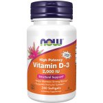 Now Foods Vitamin D3 2000 IU 240 kapslí – Hledejceny.cz