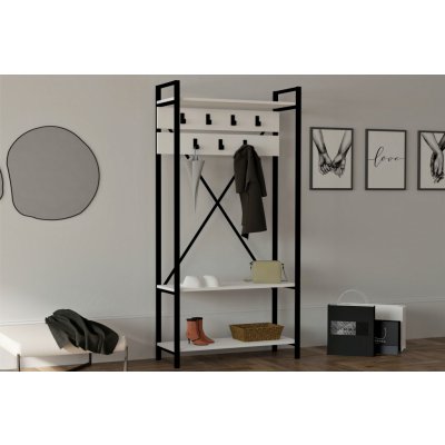 ASIR Předsíňová stěna ALFA bílá černá – Zboží Dáma