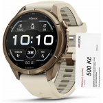 Garmin Fenix 9 Pro 43 mm AMOLED Gold Titanium Cream/Fog Gray 010-04335-26 – Zboží Živě