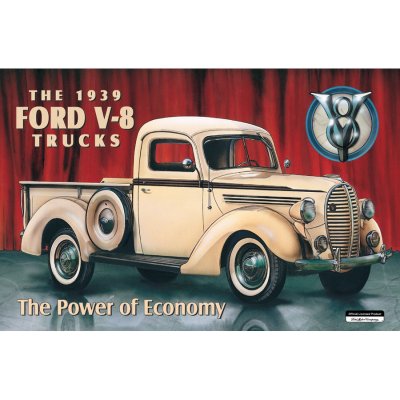 Plechová cedule Ford Pick-up 1939 – Zboží Mobilmania