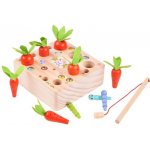 Tooky Toy dřevěná magnetická hra 2v1 s červíky – Hledejceny.cz