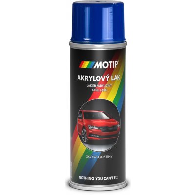 Motip Škoda akrylový sprej autolak 4590 modrá dynamic 150 ml – Hledejceny.cz