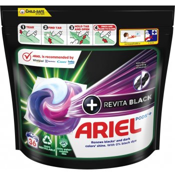 Ariel +Revitablack kapsle 36 PD