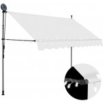 vidaXL Ručně zatahovací markýza s LED světlem 250 cm krémová – Zbozi.Blesk.cz