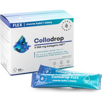Aura Herbals Colladrop Flex Marine Collagen 5000 mg 30 sáčků – Hledejceny.cz