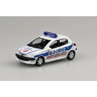 Cararama Peugeot Car 206 policie 1:43 – Zboží Mobilmania
