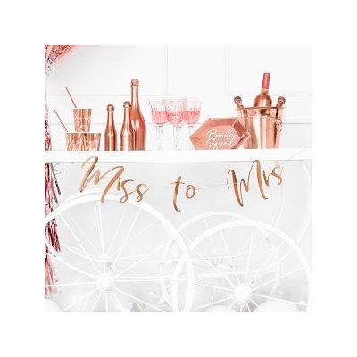 Girlanda Miss to Mrs rosegold – Zboží Mobilmania