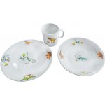 Genex talíř + miska + hrnek dětský DINOSAUŘI – Zboží Dáma