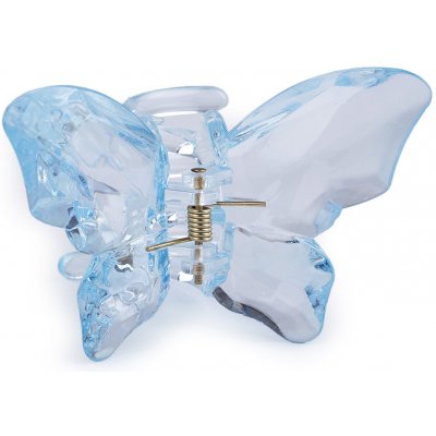 Skřipec do vlasů motýl Varianta: 4 modrá pomněnková, Balení: 1 ks – Zboží Mobilmania