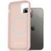 Pouzdro a kryt na mobilní telefon Apple AlzaGuard Silicone Case Compatible with Magsafe iPhone 12 / 12 Pro růžové