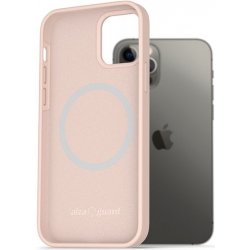 AlzaGuard Silicone Case Compatible with Magsafe iPhone 12 / 12 Pro růžové