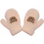 Be Snazzy Zimní rukavičky froté Medvídek Béžové – Zboží Dáma
