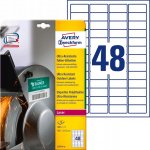 Avery Zweckform Etikety pro laser 10 listů A4 bílé 45,7 x 21,2 mm ultra odolné vůči počasí L7911-10 – Zboží Dáma