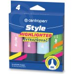 Centropen Highlighter Style 6252 Soft sada 4 pastelových barev – Zboží Dáma