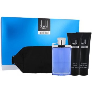 Dunhill Alfred Desire Blue EDT 100 ml + balzám po olení 90 ml + sprchový gel 90 ml + etue dárková sada