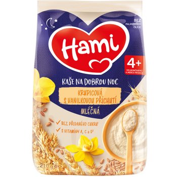 Hami Ml.kaše na dobrou noc krupic.vanilka 210 g