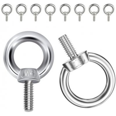 Šrouby s okem M4, Šrouby s okem z nerezové oceli 304, Šroub s okem, Metrický šroub s okem, Šrouby s – Zbozi.Blesk.cz