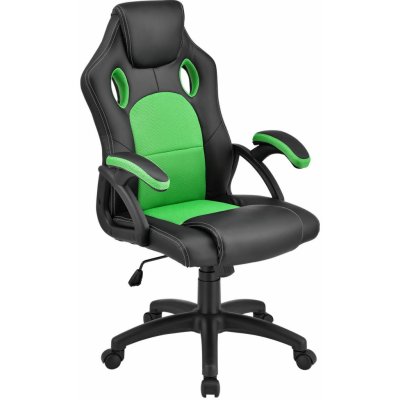FurniGO Montreal – černo/zelená – Sleviste.cz