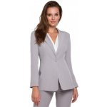 Makover dámské sako K036 světle šedá – Zboží Dáma