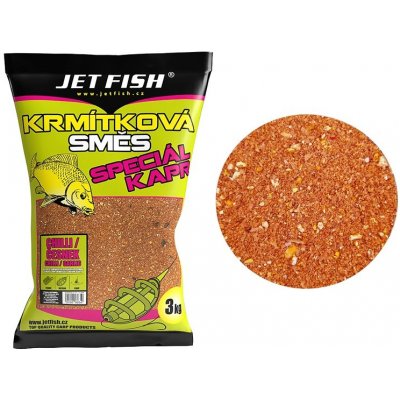 Jet Fish Krmítková směs Speciál Kapr 3kg Chilli/Česnek – Zboží Mobilmania