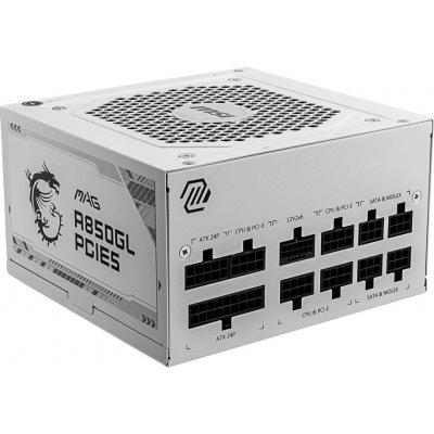 MSI MAG A850GL PCIE5 WHITE 306-7ZP8A24-CE0 – Zboží Živě