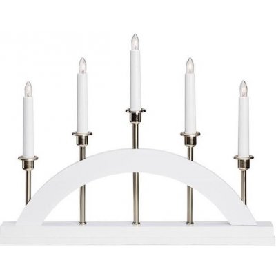 Markslöjd 705832 Vánoční svícen BRIDGE 5xE10 3W 230V bílá ML1079 – Hledejceny.cz