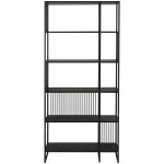 Actona Strington knihovna černá 85x185x35 cm – Zboží Mobilmania