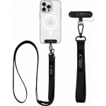 Šňůrka na krk Tech-Protect C6S Crossbody popruh na mobil 2v1 černý – Zboží Mobilmania