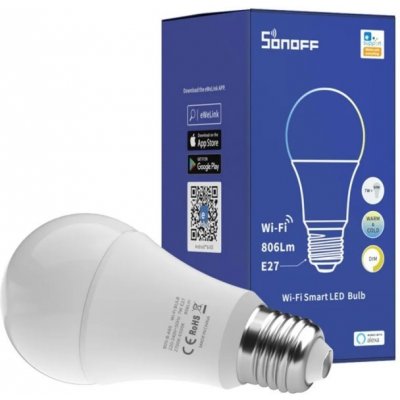 Sonoff B02-BL-A60 Wi-Fi stmívatelná bílá LED žárovka – Zboží Živě
