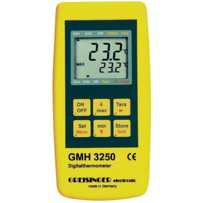 Greisinger 2-kanálový teploměr GMH 3251, datalogger, -220 až +1768 °C – Zboží Mobilmania