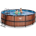 Exit Toys Frame s pískovou filtrací 427 x 122cm Dřevo – Zboží Dáma