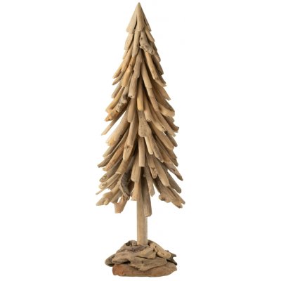 Velký dřevěný vánoční stromek z naplaveného dřeva Driftwood – 40*40*100 cm - J-Line by Jolipa – Hledejceny.cz