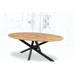 Woodedl Victoria ROUNDED z masivu DUB 160 x 90 cm – Zbozi.Blesk.cz