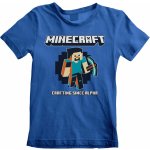 CurePink dětské tričko minecraft Crafting Since Alpha – Sleviste.cz