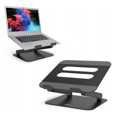 PORT CONNECT hliníkový stojan na notebook, černý – Zboží Živě
