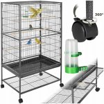 TecTake 402287 voliéra 131 cm antracit – Zboží Dáma