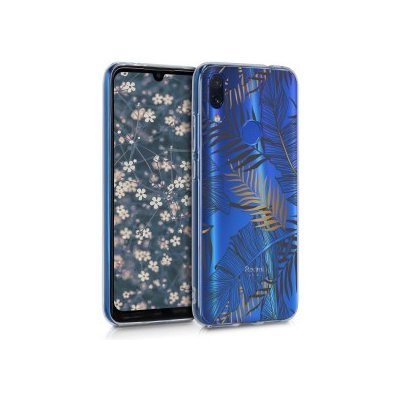 Pouzdro Kwmobile průhledné Xiaomi Redmi Note 7 / Note 7 Pro zlaté – Zboží Mobilmania