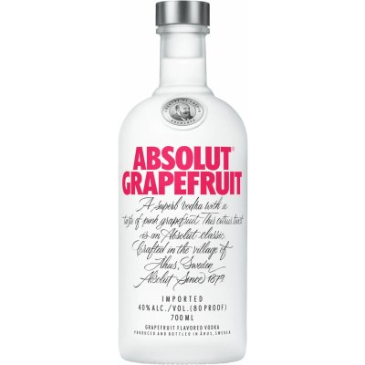 Absolut Grapefruit 40% 0,7 l (holá láhev) – Hledejceny.cz