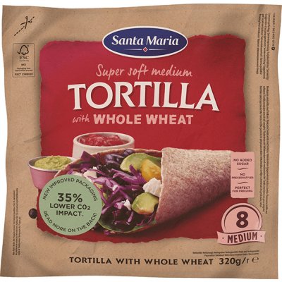 Santa Maria Celozrnná tortilla 320 g – Hledejceny.cz