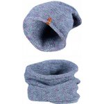 Biju dámský zimní set čepice a tunel Mark melír modré a fialové – Hledejceny.cz