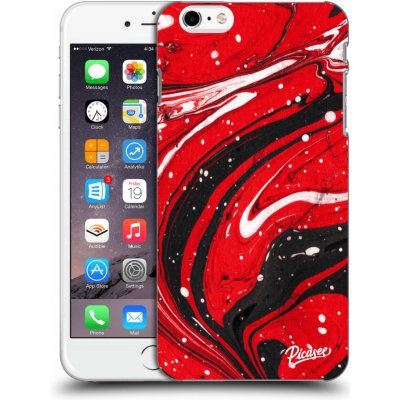 Pouzdro Picasee silikonové Apple iPhone 6 Plus/6S Plus - Red black čiré