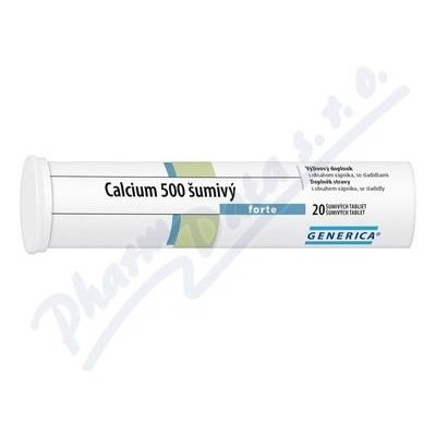 Calcium 500 šumivý forte Generica eff.tbl.20