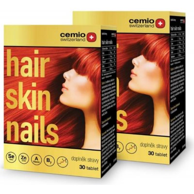 Cemio Hair, skin, nails, 2 × 30 tablet – Zbozi.Blesk.cz