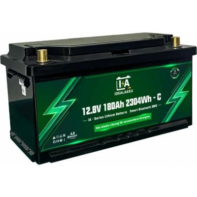 Idealakku IA-12-180-CAN LiFePO4 baterie 12V 180Ah CAN SMART BMS Bluetooth – Hledejceny.cz