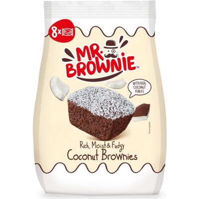 Mr. Brownie Kokosové brownie 8 x 2,5 g – Zboží Dáma