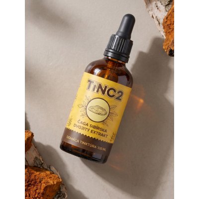 TINC2 TINKTURA Čaga sibírská dvojitý extrakt 100 ml – Hledejceny.cz