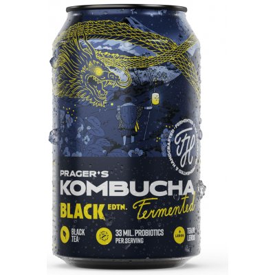 Prager'sKombucha Black Edition 12 x 330ml – Zboží Dáma